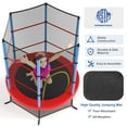 thumbnail image 6 of Costway 55" Kids Trampoline Bouncing Jumping Mat Recreational Trampoline W/Enclosure Net, 6 of 12