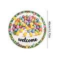 thumbnail image 2 of Easter Bunny Welcome Mat Round Non- Absorbent Durable Floor Rug for Holiday, 2 of 6