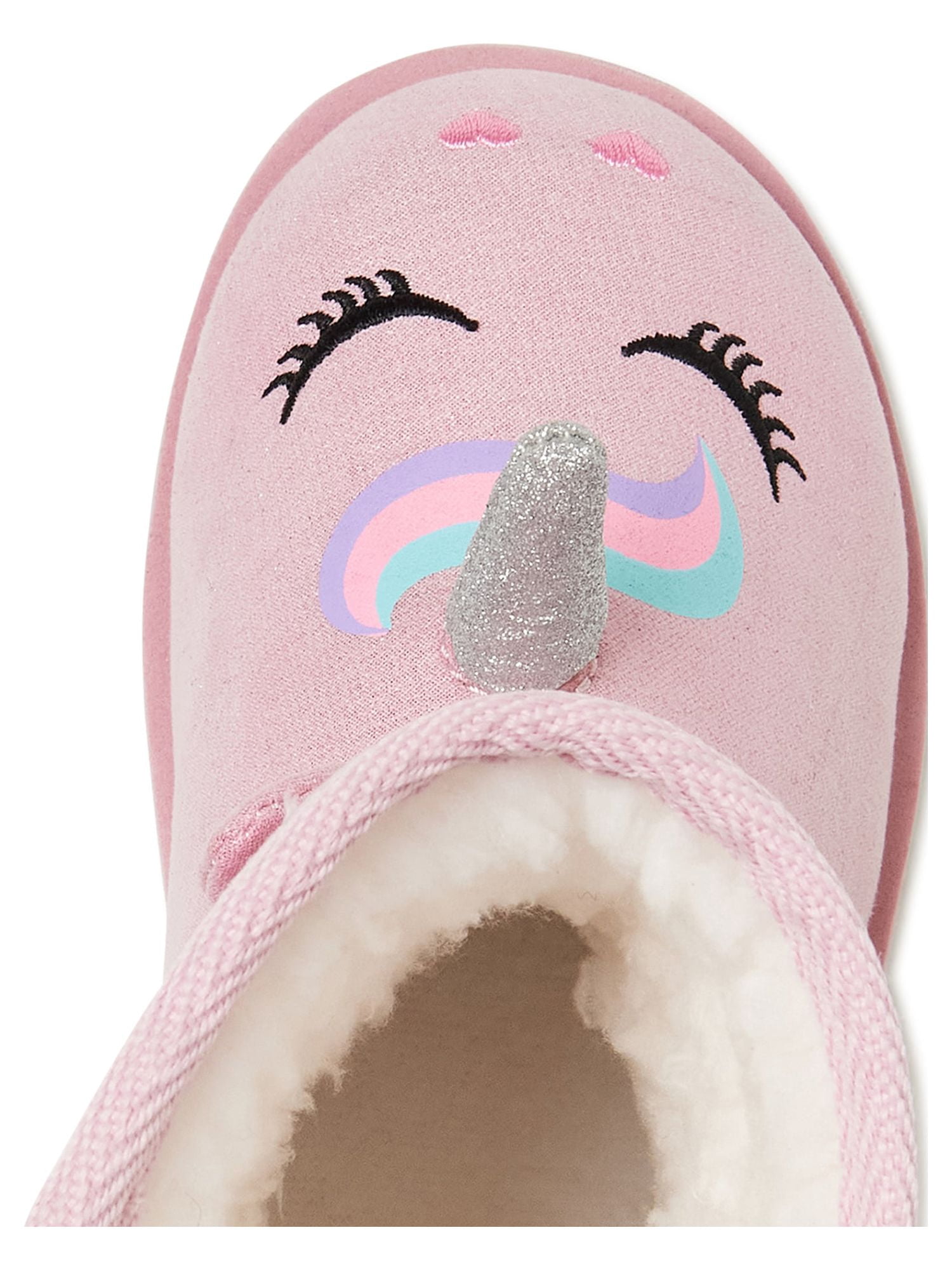 Wonder Nation Toddler Girl Crazy Unicorn Faux Shearling Winter Boot