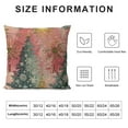 thumbnail image 5 of PHYHOO  Christmas Pillow Covers  Christmas Pink Trees Snowflake Throw Pillow Covers Xmas Winter Pillowcase Home Decor Living Room House Decorative Cushion Case for Sofa Couch, 5 of 5