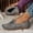 Grey, variant on Women's Casual Slip-On Loafers, Soft Suede Wide Width Flat Shoes, Comfortable Flexible Sole Walking Shoes for Work Everyday Wear, 6 Colors