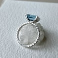 thumbnail image 4 of 925 Sterling Silver Ring Natural Aquamarine Ring March Birthstone Ring, Aquamarine Anniversary Gift Ring For Women, 4 of 5