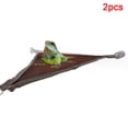 thumbnail image 1 of Flmtop 2Pcs Pet Reptile Lizard Suction Cup Mesh Hammock Hanging Swing Sleeping Bed Coffee, 1 of 8