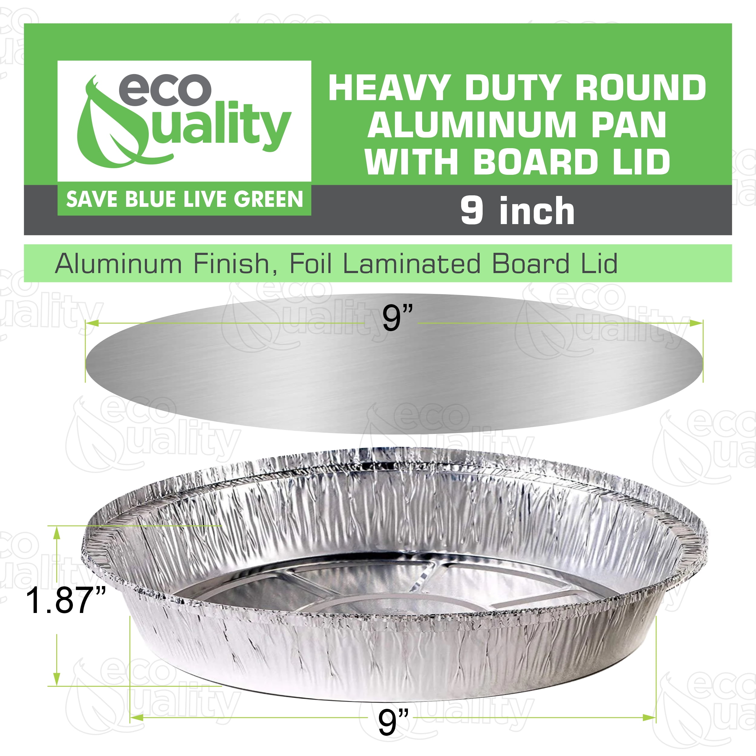 9 x 13 Disposable Aluminum Foil Steam Bake Deep Pans, Half Size –  EcoQuality Store