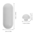 thumbnail image 2 of CRILSTYLEO 12Ud Repuestos De Tope Universal Para De Inodoro Gris Que Absorbe Impactos Y Deslizamientos, 2 of 8