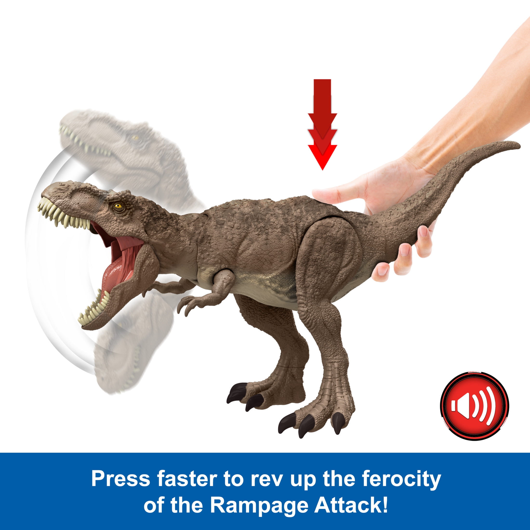 Jurassic World Chaos Theory AllOut Attack Tyrannosaurus Rex Dinosaur Action Figure Toy  (图4)