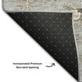 thumbnail image 5 of Addison Rugs Mayfield Premium Machine Washable Transitional Floral Gray Rectangle Rug, 5' x 7'6", 5 of 6