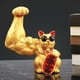 thumbnail image 3 of brazo gigante gato de la suerte Estatuilla de gato dinero músculo gato estatuilla escultura resina Fengshui estatua buena hogar coche decoración accesorio - Magideal brazo gigante gato de la suerte, 3 of 7