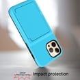 thumbnail image 3 of Wallet Case for iPhone 12 Pro Max 2020, iPhone 12 Pro Max Cover with Card Slots, Allytech 2-Layer Rubber Anti-Scratch Heavy Duty Shockproof Anti-Slip Sleeve Case for iPhone 12 Pro Max 6.7", Skyblue, 3 of 6
