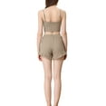 thumbnail image 3 of Unique Bargains Women's Stretchy Knit Spaghetti Strap Runch Cami with Shorts Pajama Set, 3 of 5