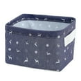 thumbnail image 1 of Small Storage Bins Case Mini Cute Foldable Fabric Storage Basket Box Home Decor Toy Organizer Hamper for Baby Kids Pets Office  Makeup  Keys (4PCS), 1 of 6