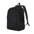 thumbnail image 2 of Balery Black Glitter Vintage Canvas Backpack for Men and Women - Large Capacity, Durable Travel Laptop Bag for School, Work, Hiking, and Outdoor Activities, 2 of 7