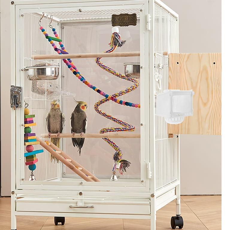 Parakeet Budgie Nest Box Plastic Parrot Breeding Nest Bird