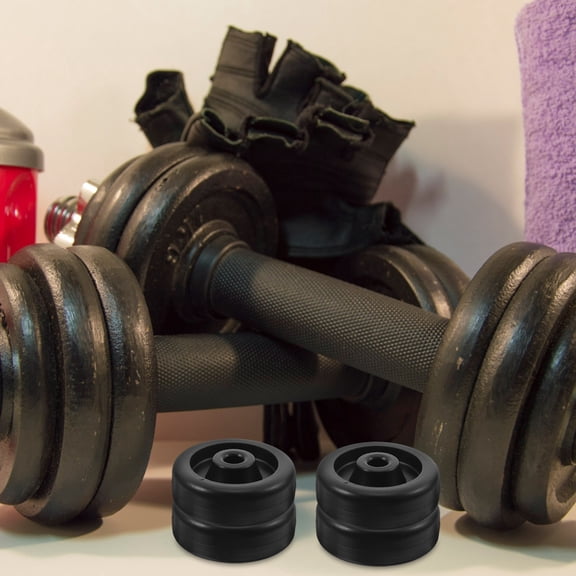 Mobutofu Fitness Equipment Rollers 4Pcs - Black, Smooth Rotation, Easy to Move and Store