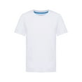 thumbnail image 2 of Ocealan Lot de 2 T-Shirts à Col Rond à Manches Courtes pour Garçons et Filles, Couleur Unie, Été, Décontracté, Coton, Hauts Tee 2-12 Ans Blanc 11-12, 2 of 6