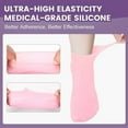 thumbnail image 6 of 5 Pairs Silicone Socks for Dry Cracked Feet - Women's Moisturizing Foot Socks, Cracked Heel Treatment (5 Colors Assorted, Fits Up to Size 9), 6 of 10