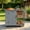 Gray, variant on 40.5‘’ Outdoor Kitchen Island with Stainless Top, Towel and Spice Racks for Patio and Outdoor,