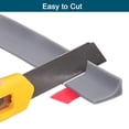 thumbnail image 3 of REGALWOVEN Collapsible Shower Barrier Stopper Water Splash Guard Blocker for Bathroom Gray 118"Lx0.8"Wx0.5"H, 3 of 6