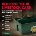 thumbnail image 3 of Little Giant DuraTote Box Organizer with 2 Compartment & Grip Handle, Green, 3 of 8