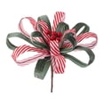 thumbnail image 3 of Flores artificiales navideñas, arreglos florales para manualidades con flores artificiales. Rojo Verde, 3 of 8