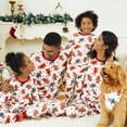 thumbnail image 1 of Conjuntos de pijamas a juego para toda la familia con estampado de hombrecito de jengibre y dibujos navideños (resistentes al fuego), 1 of 5