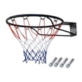 thumbnail image 1 of S SERENABLE Basketball Rim Hanging Basketball Hoop Steel Frame Universal Basketball Goal Black, 1 of 9