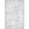 thumbnail image 5 of nuLOOM Regan SpinClean Modern Geometric Machine Washable Area Rug, 8' x 10', Regan Light Grey, 5 of 7
