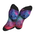 thumbnail image 5 of Pofeuu Colorful Butterfly Cluster Print Crew Socks, Adult Running Hiking Socks for Youth and Adult, 5 of 7