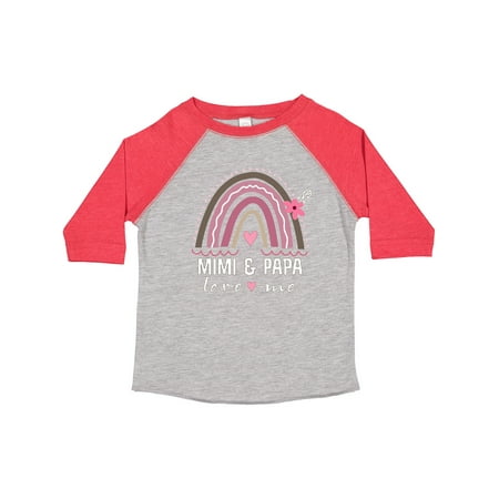 

Inktastic Mimi and Papa Love Me Rainbow Gift Toddler Toddler Girl T-Shirt