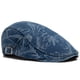 thumbnail image 2 of Gorra unisex Gatsby Newsboy de mezclilla con estampado de mariposas, 2 of 2