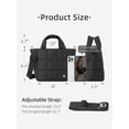thumbnail image 3 of Bolsa acolchada WESTBRONCO bandolera acolchada de nailon para mujer, 3 of 8
