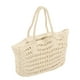 thumbnail image 1 of Bolso de hombro de paja, bolso grande de paja tejida, bolso grande de paja, bolso de playa de paja, durabilidad prolongada, 1 of 14
