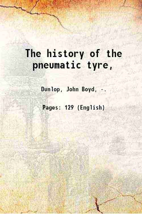 The history of the pneumatic tyre, 1925