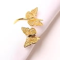 thumbnail image 4 of Juego de 6 servilleteros de mariposa, soporte para servilletero de mariposa dorada de 2 capas, soporte con hebilla de metal para cenas, mesas, bodas diarias, día de San Valentín, 4 of 4