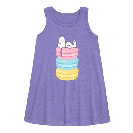 

Peanuts - Snoopy Stacked Macarons - Youth Girls A-line Dress