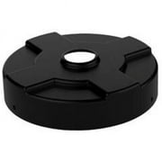 Vestil Manufacturing DC-P-55-CANF-UF-BK 55 gal Universal Drum Recycling Lid with Flaps - Black