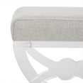 thumbnail image 4 of Safavieh Couture Delfina Farmhouse Glam Upholstered Acrylic Ottoman, 4 of 7