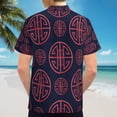 thumbnail image 6 of High Quality Hawaiian Shirts for Men Short Sleeve Aloha Beach Shirt Floral Summer Casual Button Down Shirts Blouses SU8F2B, 6 of 7