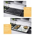 thumbnail image 3 of nqOlkjepod Large Induction Cooktop Protector Mat 36"x21", Blue Beige Floral Stove Top Covers for Electric Stove, Farmhouse Botanical Decorative Stove Burner Cover Mats, Glass Top Stove Cover, 3 of 8