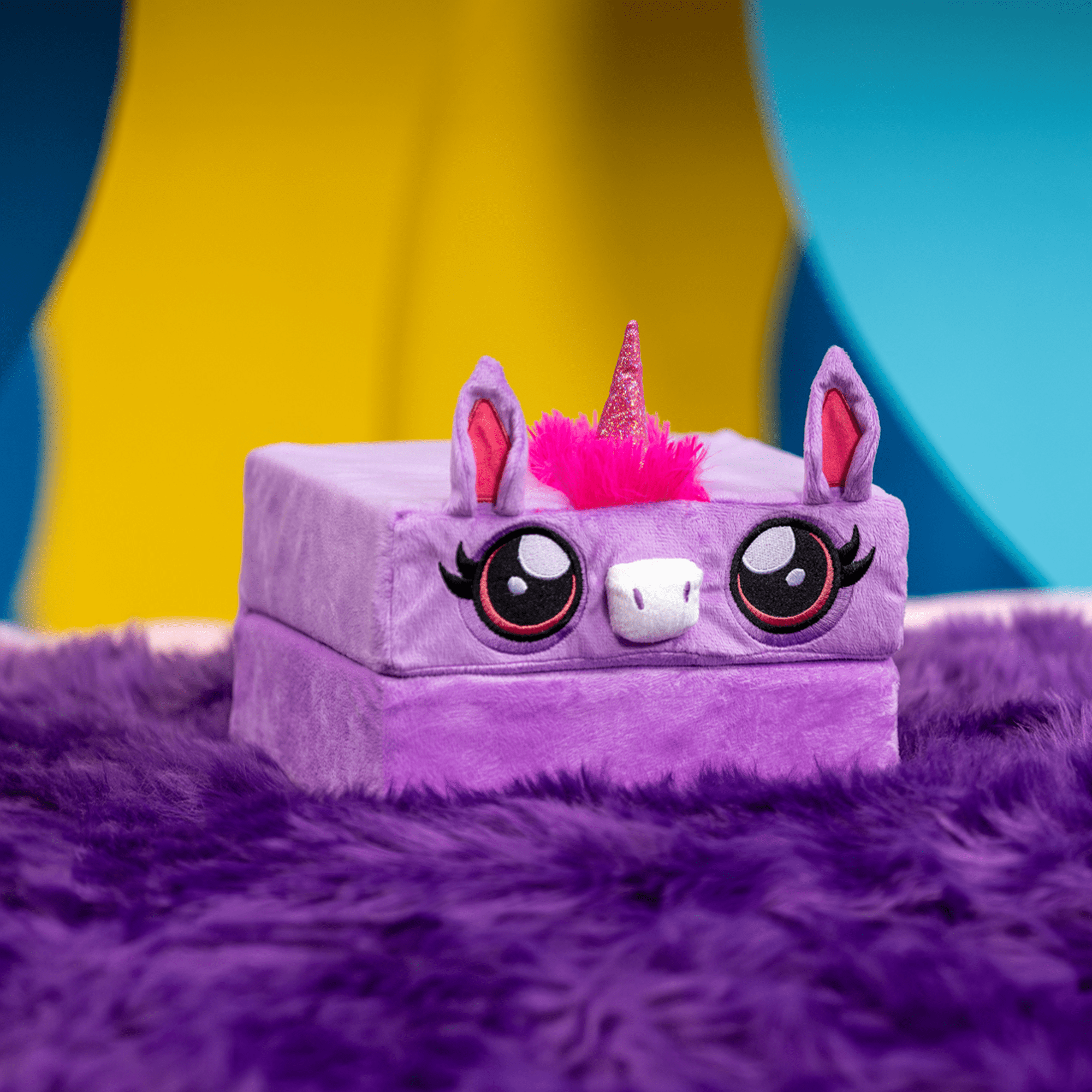 Pillow Cube Kid Cubes Purple Unicorn Toddler Pillow, 2in1 Fun Toy & Plush Pillow for Kids Ages 3+  (图4)