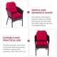 thumbnail image 4 of 2 unids Mimbre Silla Asiento Cojines Cojines en forma de U Sofá Cojines de asiento Cojines de comedor, 4 of 6