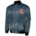 thumbnail image 2 of Men's Profile Charcoal St. Louis Cardinals Big & Tall Full-Zip Bomber Jacket, 2 of 3
