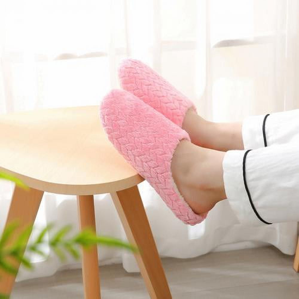 Home Plush Slippers Ins Wind Fashion Non-slip Female Indoor Cotton