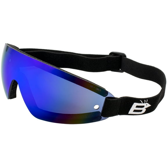 Birdz Eyewear Wing Skydiving Parasailing Floating Goggles with ReflecTech Blue Mirror Lens