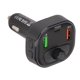 thumbnail image 3 of Cargador de coche multifunción estilo fibra de carbono, transmisor FM inalámbrico Bluetooth 5.1, carga rápida, llamadas manos libres con luz LED., 3 of 14