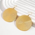 thumbnail image 4 of Boucles d'Oreilles en Alliage Électroplaqué Exagéré Style Rétro Design Rond pour Mode, 4 of 4