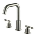 thumbnail image 3 of Boyel Living 8 in. Widespread 2-Handle Mid-Arc Bathroom Faucet with Valve and cUPC Water Supply Lines in Brushed Nickel, 3 of 10