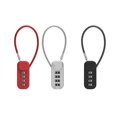 thumbnail image 4 of Portable Zinc Alloy 4 Digit Password Lock Wire Rope Anti-Theft Backpack Zipper Lock Padlock ,Easy to Use, 4 of 7