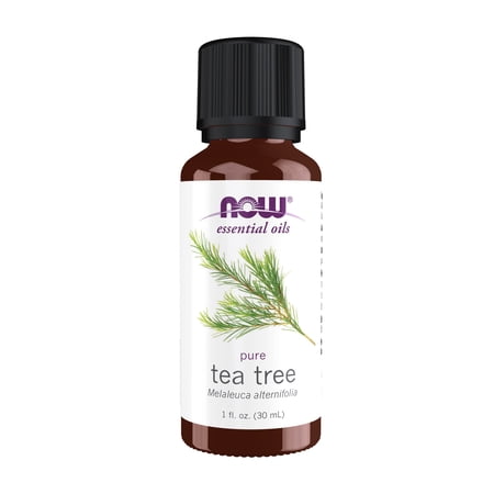 NOW Essential Oils, Tea Tree Oil, Steam Distilled, 100% Pure, Vegan, Child Resistant Cap, 1-Ounce