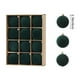 thumbnail image 3 of Juego de adornos de bolas de Navidad Paquete de 12 | Café Rojo Verde Flocado 2.36in | Decoraciones de árbol de Navidad irrompibles | Estilos ligeros, fáciles de colgar, variados para decoración de, 3 of 6